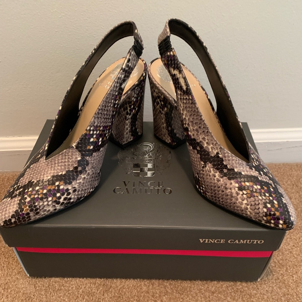 Vince Camuto Tashinta leather slingback pumps